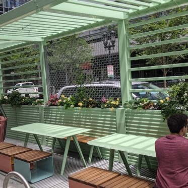 parklets, f r p, grating